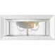 Smyth 2 Light 13.25 inch Natural White Outdoor Flush Mount in Seeded Glass